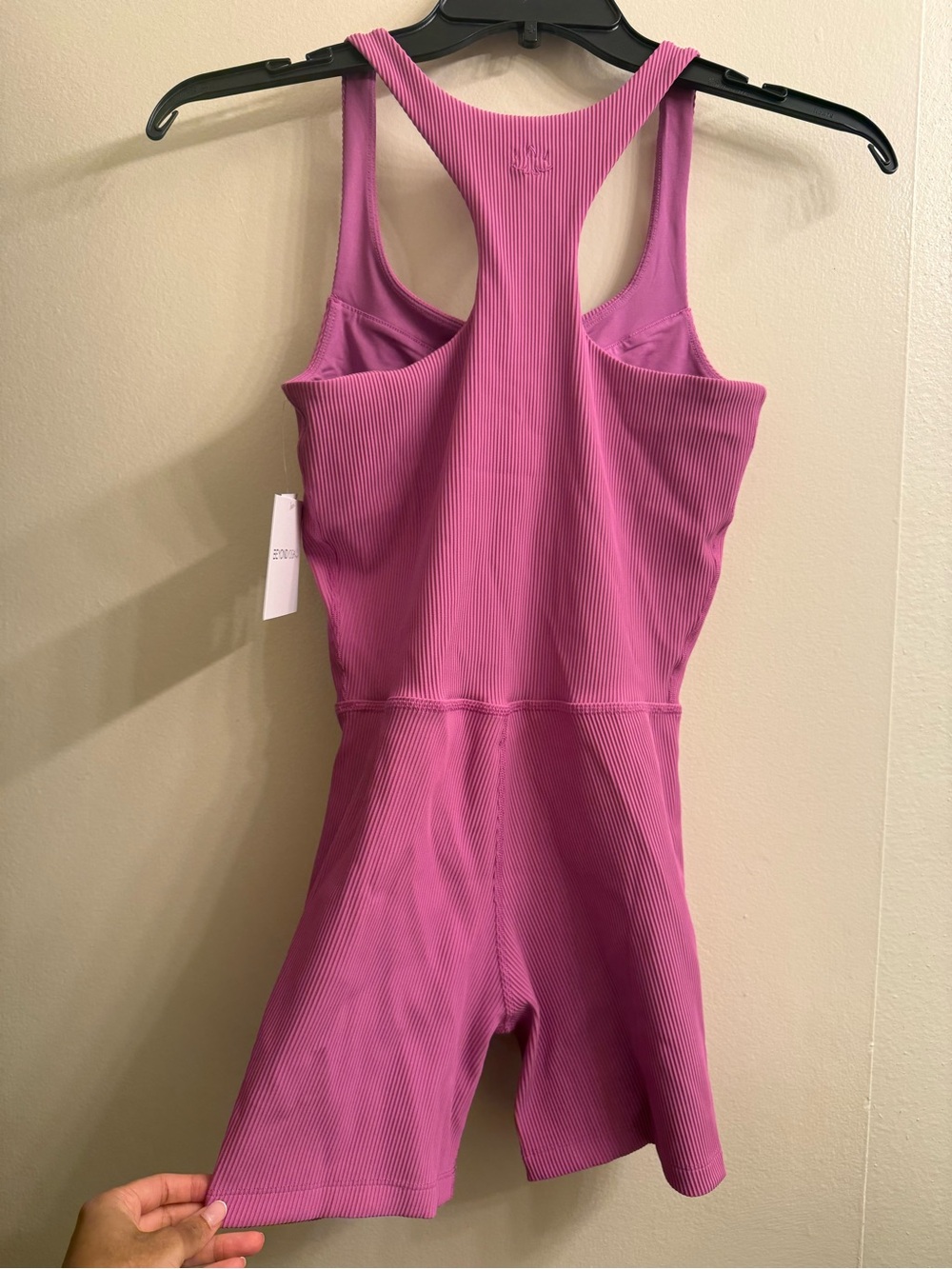 Beyond Yoga Routine Ribbed Biker Jumpsuit - Picture 4 of 5